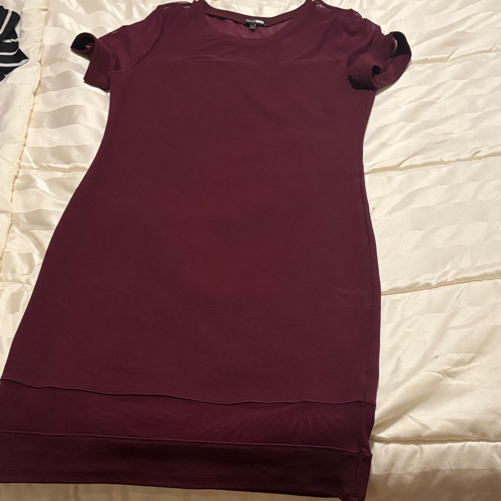 Fashion Nova Burgundy Dress